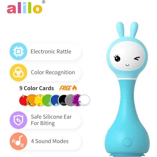 Alilo - Smarty Shake and Tell Rattle Blue