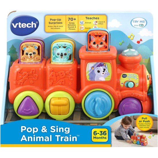 VTech Pop and Sing Animal Train