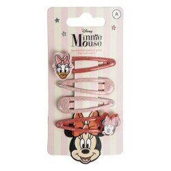 Disney Minnie Mouse - Hair Clip Accessories For Kids - 4 Pcs Disney Minnie Mouse - Hair Clip Accessories For Kids - 4 Pcs