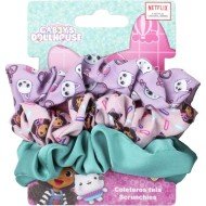 Gabby's Dollhouse - 3 Piece Fabric Scrunchies for Girls Gabby's Dollhouse - 3 Piece Fabric Scrunchies for Girls