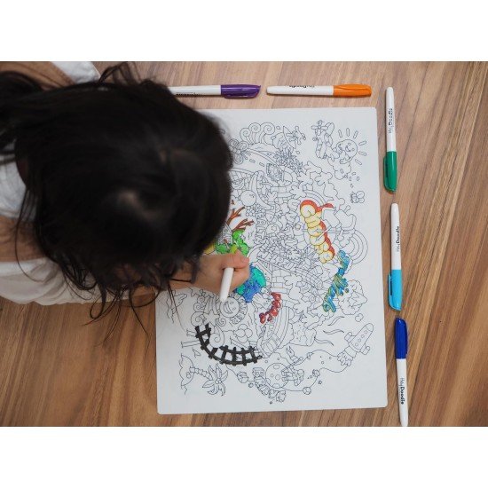 HeyDoodle - Brighter Days Classic Doodle Mat