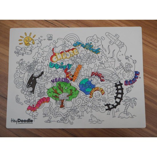 HeyDoodle - Brighter Days Classic Doodle Mat