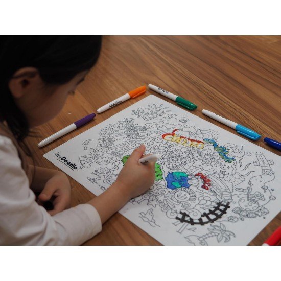 HeyDoodle - Brighter Days Classic Doodle Mat