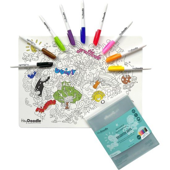 HeyDoodle - Brighter Days Classic Doodle Mat