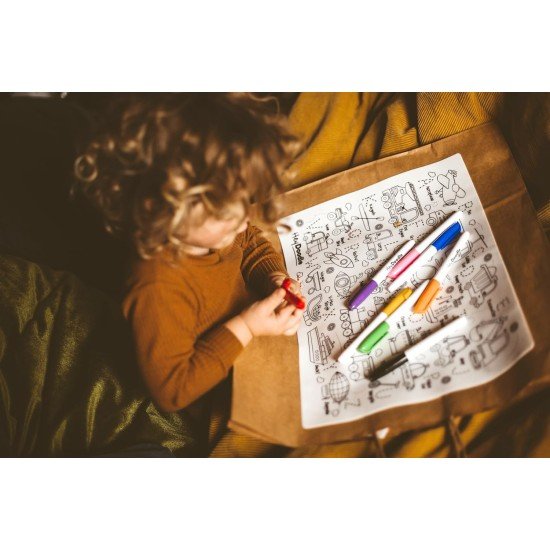 HeyDoodle - Toot Toot Honk Classic Doodle Mat