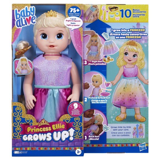 Baby Alive - Princess Ellie Grows Up - 10 Extra Accessories