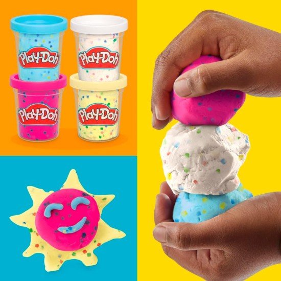 Play-Doh - 4 Pack Confetti Modeling Compound