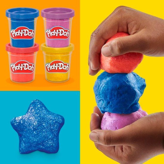 Play-Doh - 4 Pack Metallic Shine Modeling Compound