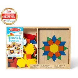 Melissa & Doug - Pattern Blocks and Boards