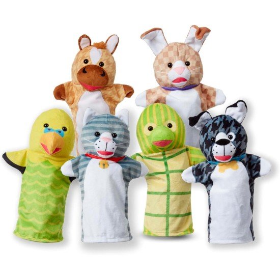 Melissa & Doug - Pet Buddies Hand Puppets (6 Pc)