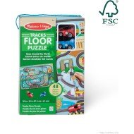 Melissa & Doug - Race Around The World Tracks Cardboard