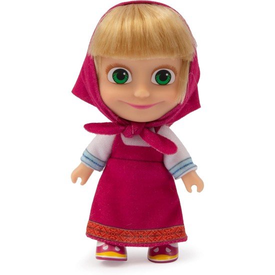 Masha And The Bear - Masha Doll 12 cm Tall in Red Summer Dress