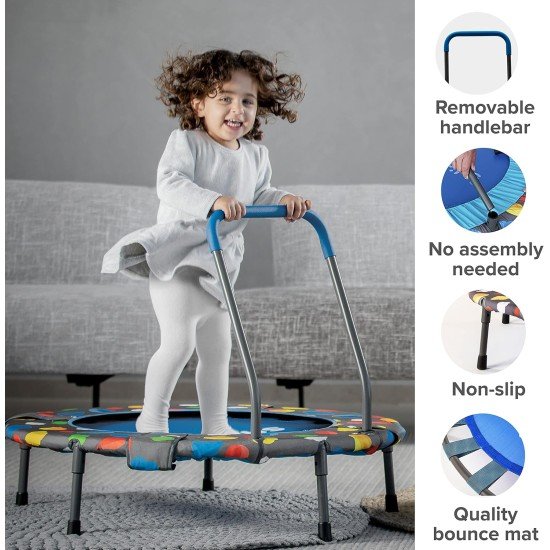 Activity Center 3 In 1 Trampoline Blue