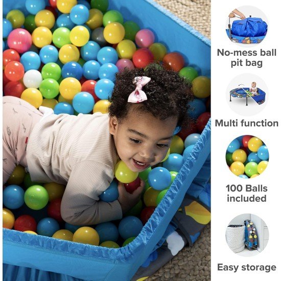 Activity Center 3 In 1 Trampoline Blue