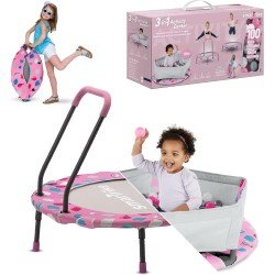  Activity Center 3 In 1 Trampoline Pink