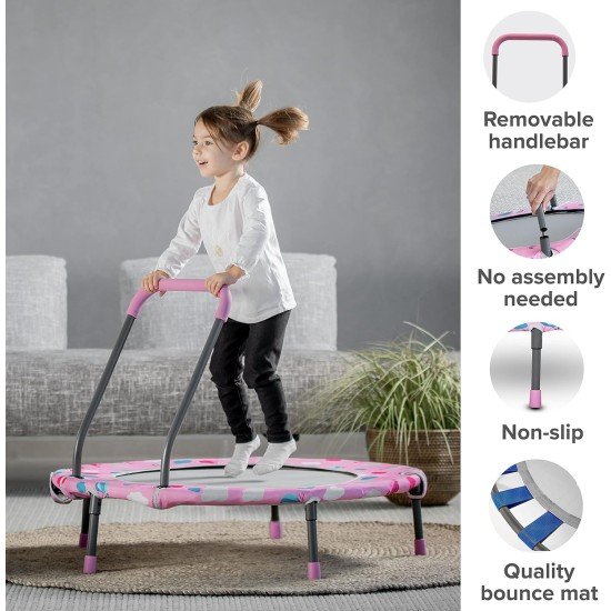  Activity Center 3 In 1 Trampoline Pink