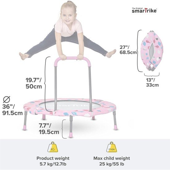 Activity Center 3 In 1 Trampoline Pink