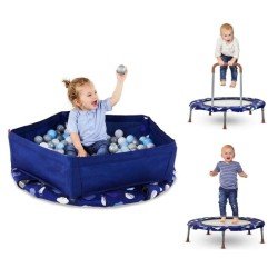 Activity Center 3 In 1 Trampoline Dark Blue