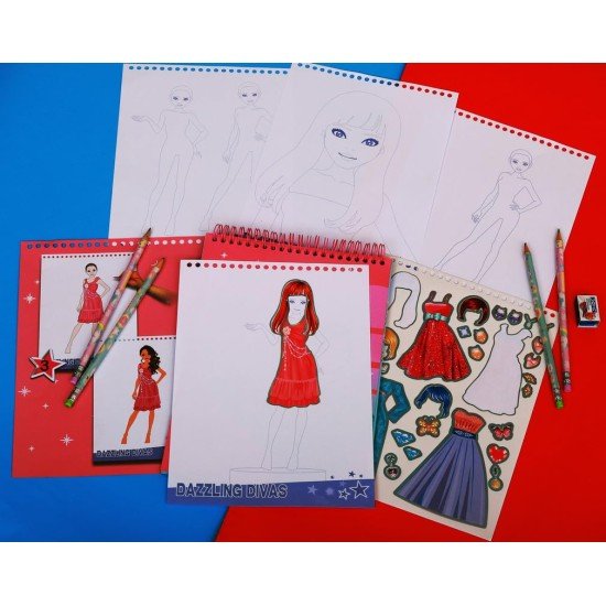 Striders - Dazzling Divas Fashion Design Sketchbook