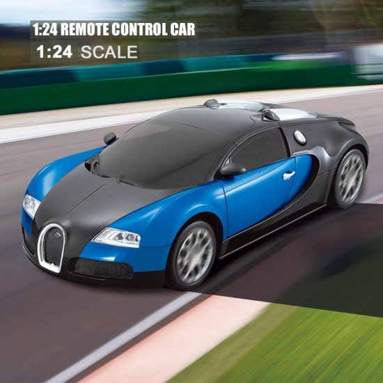 RC Cars – Bugatti Veyron Blue 1:24 Scale