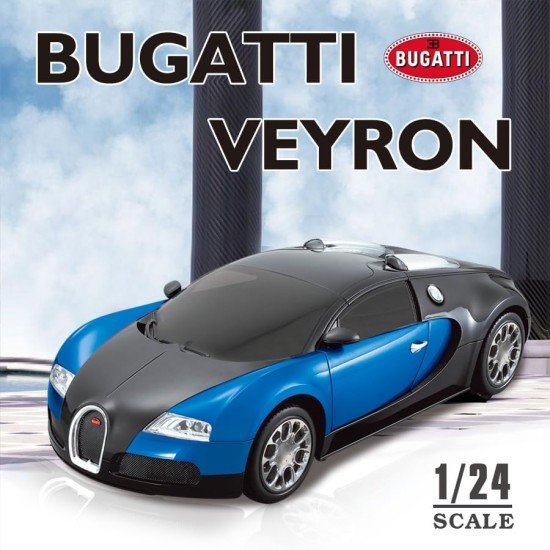 RC Cars – Bugatti Veyron Blue 1:24 Scale