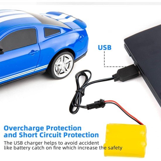 Ford Mustang Shelby GT500 Blue – RC Car 1:24 Scale