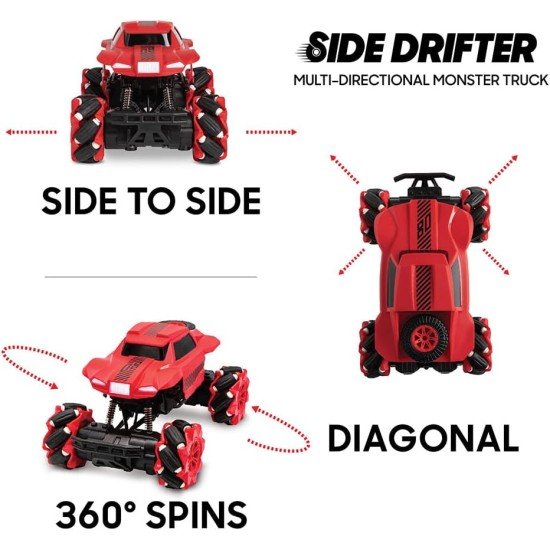 Sharper Image – RC Side Drifter – Remote Control Monster Truck