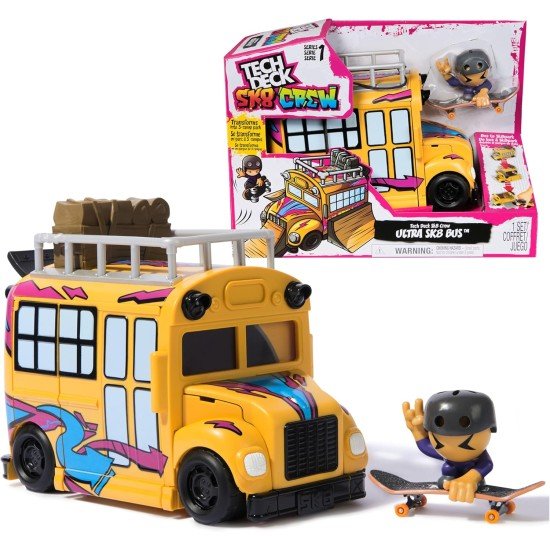 Tech Deck – Sk8 Crew Skate Bus Playset