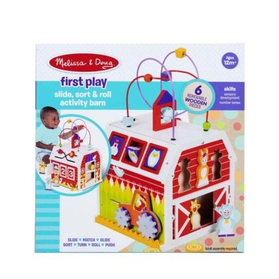 Melissa & Doug Slide, Sort & Roll Activity Barn