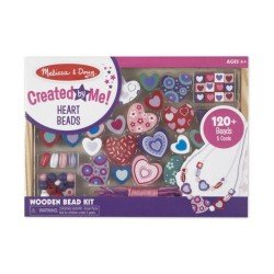 Melissa & Doug Heart Beads Wooden Bead Kit