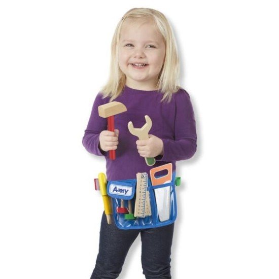 Melissa & Doug Deluxe Wooden Tool Belt Set