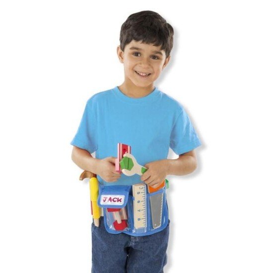 Melissa & Doug Deluxe Wooden Tool Belt Set