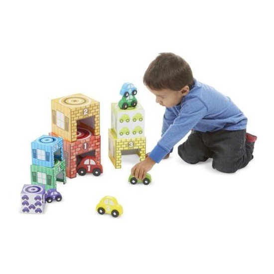 Melissa & Doug Nesting & Sorting Garages & Cars