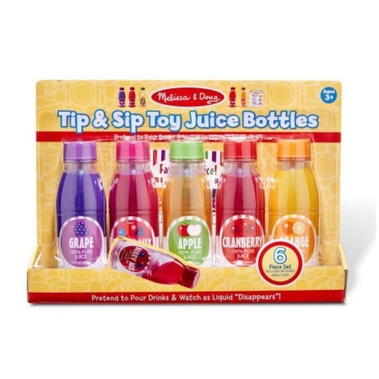 Melissa & Doug Tip & Sip Toy Juice Bottles