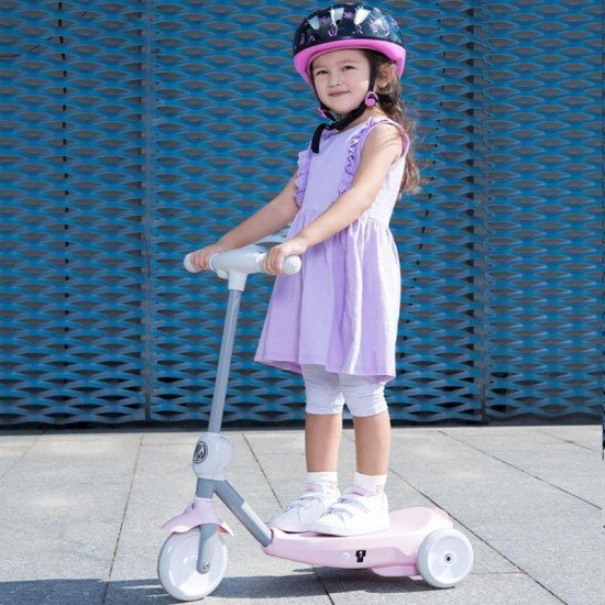 2 In 1 Bubble Electric Scooter - Pink