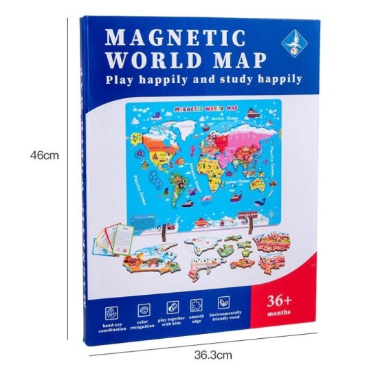 World Map Magnetic