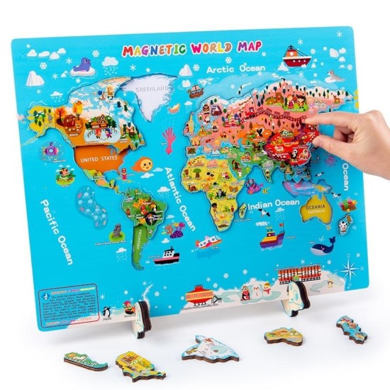 World Map Magnetic