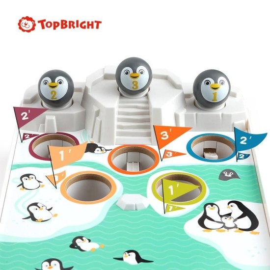 Top Bright Penguin Snowball Desktop Game