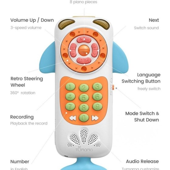 Tumama - Whale Mobile Phone White