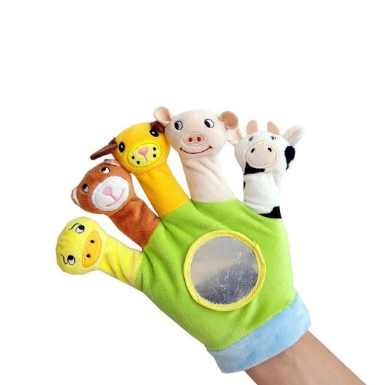 Animal Finger Mitt - Green