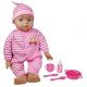 Lissi Dolls Talking Baby Bella With Feeding Accessoires