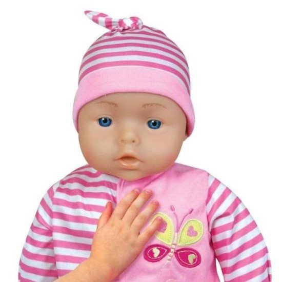 Lissi Dolls Talking Baby Bella With Feeding Accessoires