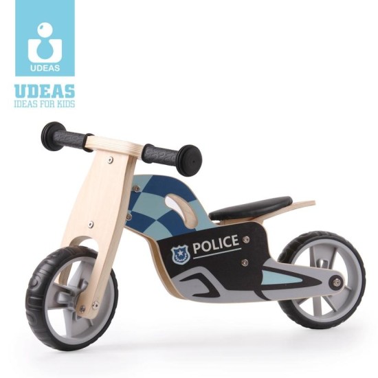 Wooden Balance Bike  Police