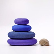 Rainbow Stones 4pcs  Purple Rainbow Stones 4pcs  Purple