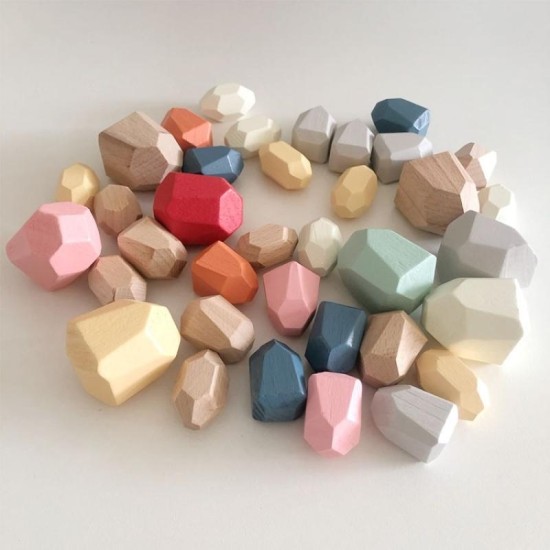 Rainbow Balancing Stones  36pcs