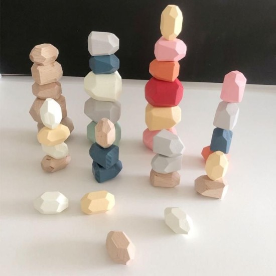 Rainbow Balancing Stones  36pcs