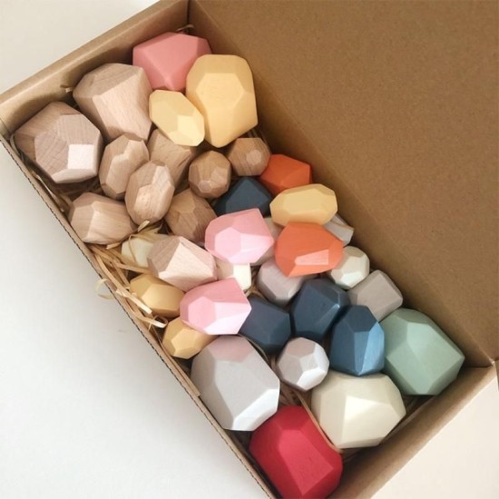 Rainbow Balancing Stones  36pcs