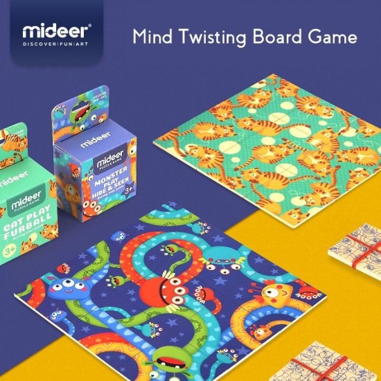 Mideer  Burning Brain Monster Play Hide & Seek Puzzle