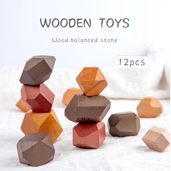 Rainbow Balancing Stones  12pcs