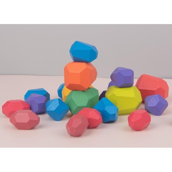 Rainbow Balancing Stones  21pcs